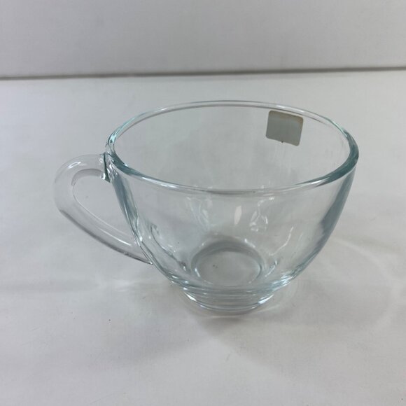 Arcoroc France Classique Clear Set 8 Clear Glass Cups Tea Coffee Punch - Picture 3 of 7